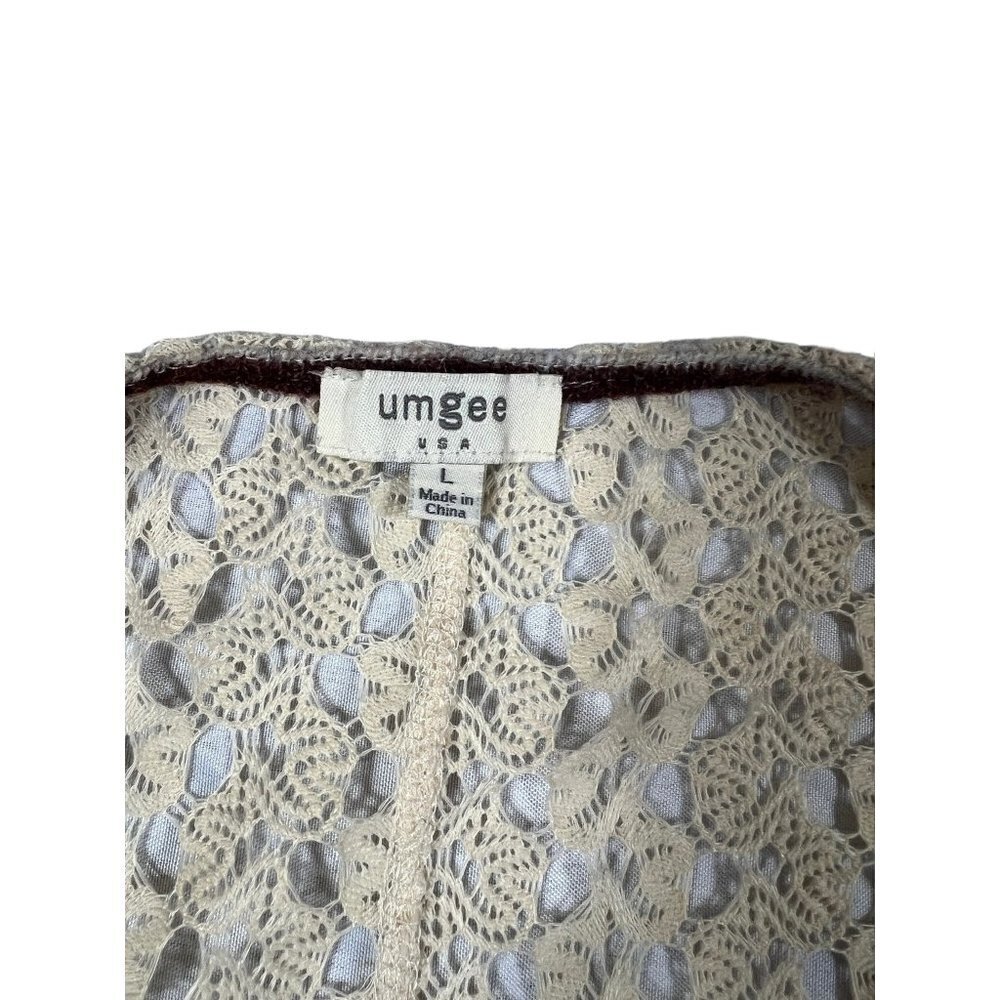 Umgee Women's Tan & Brown Stripped Cardigan - Picture 3 of 7